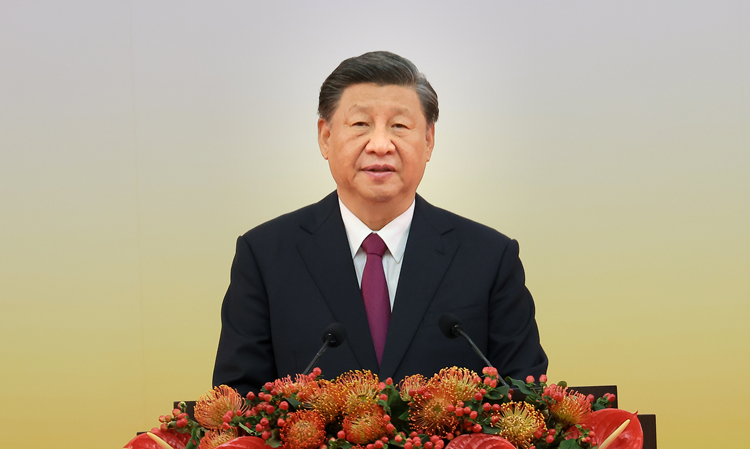  慶祝香港回歸祖國(guó)25周年大會(huì)暨香港特區(qū)第六屆政府就職典禮隆重舉行  習(xí)近平：「一國(guó)兩制」須長(zhǎng)期堅(jiān)持 