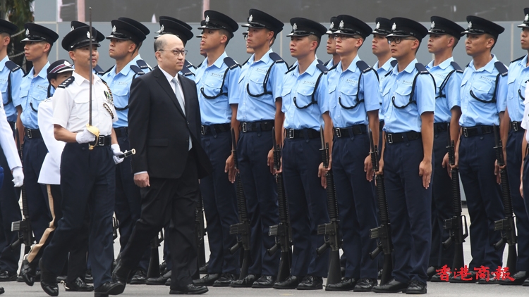 圖集 | 鄭雁雄檢閱警察結(jié)業(yè)會操