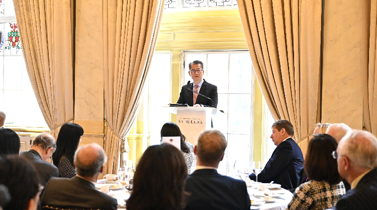 陳茂波向英國金融和商界領袖推廣香港新優(yōu)勢 冀兩地加強合作