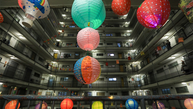 象山邨重現(xiàn)燈籠陣