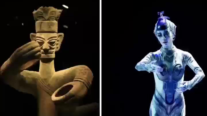 姿勢(shì)神同步！《深A(yù)I你》與三星堆竟有「千年奇緣」