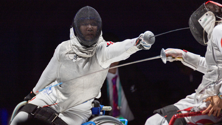 杭州亞殘運(yùn)丨余翠怡女子花劍個人賽奪銅