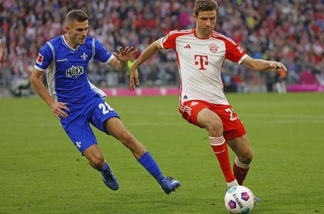 德甲綜合：拜仁8:0狂掃達(dá)姆施塔特登榜首 