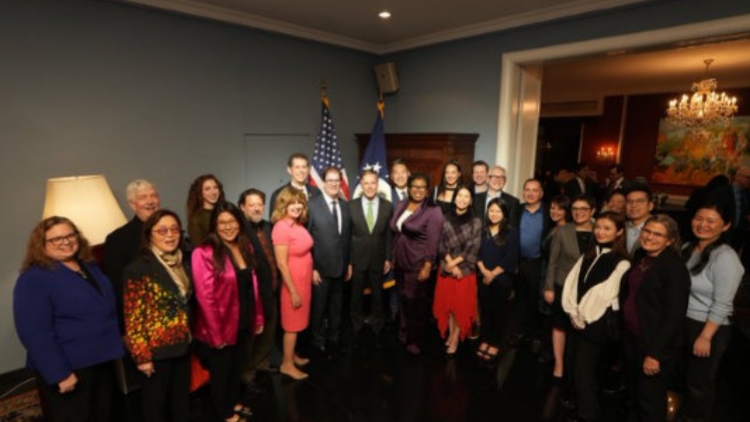 美國費(fèi)城交響樂團(tuán)訪華50周年紀(jì)念招待會在北京舉行