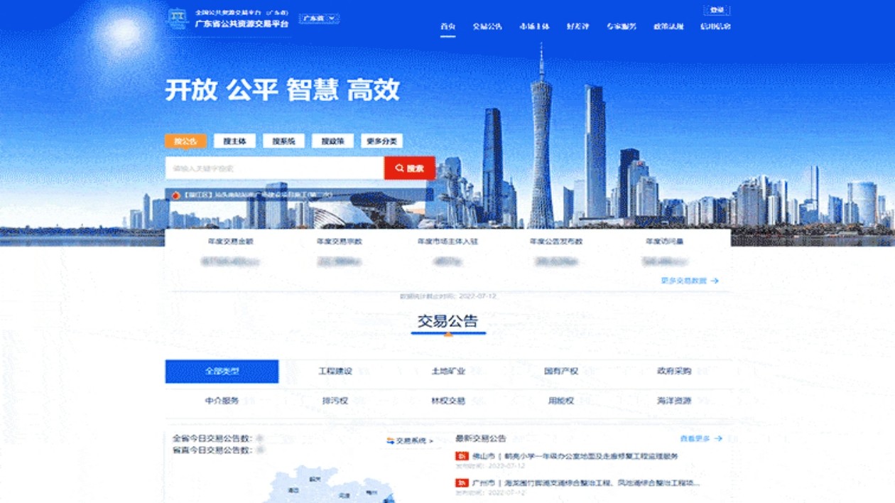 粵公共資源交易平臺(tái)服務(wù)評(píng)估結(jié)果出爐 來(lái)看看哪些城市做得更好