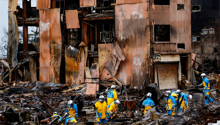 日本地震增至128死  岸田定性為特定非常災(zāi)害
