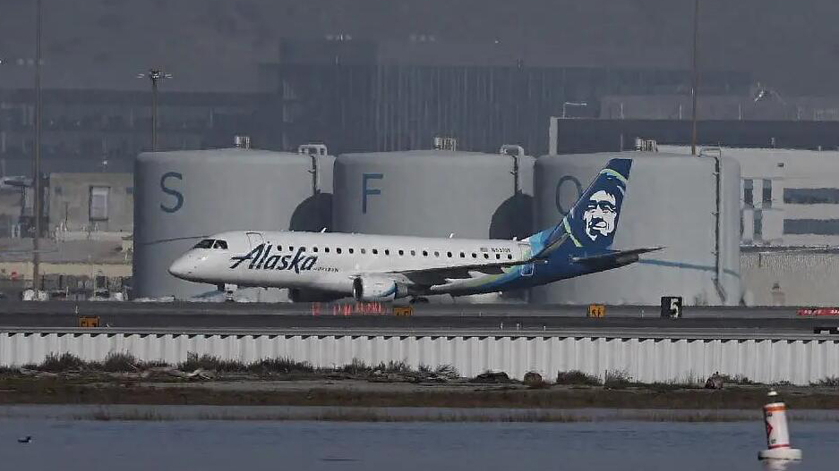 美國(guó)阿拉斯加航空復(fù)飛波音737 MAX 9型客機(jī)