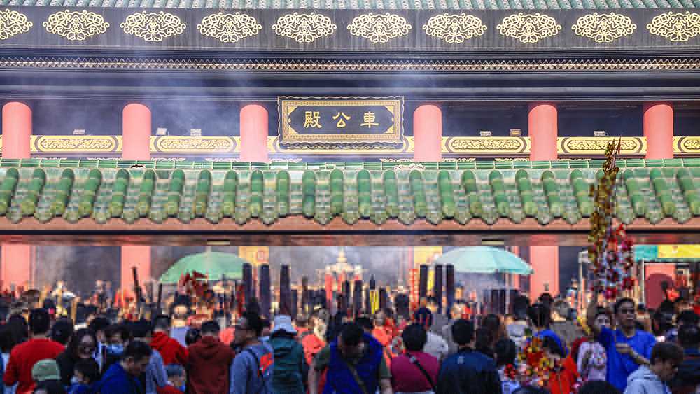 大年初二全日逾5萬人進(jìn)車公廟