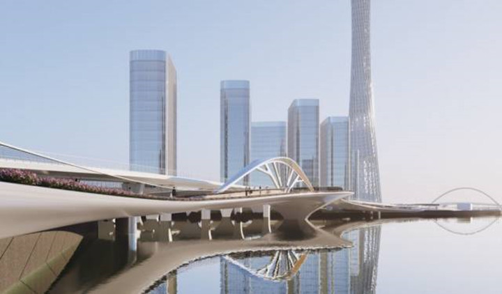 廣州塔旁再新建步行橋！設(shè)計(jì)效果圖來了