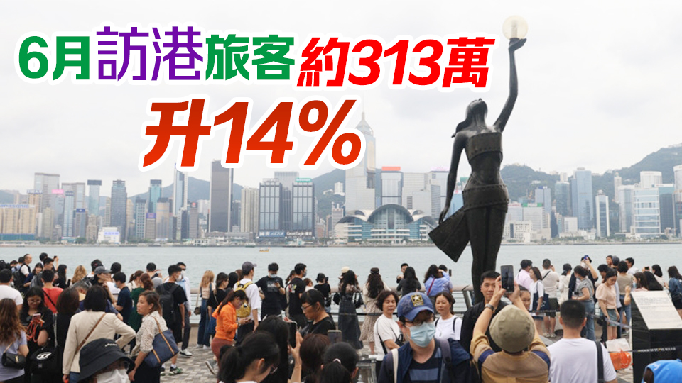 旅發(fā)局：上半年累計(jì)約2100萬(wàn)旅客訪港 按年增64%
