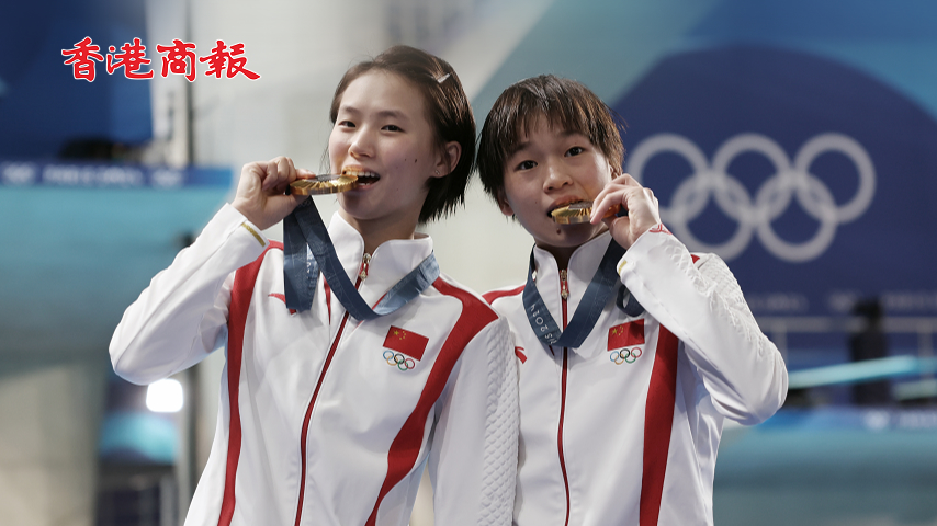 有片丨中國隊(duì)第22金！全紅嬋陳芋汐包攬10米臺(tái)金銀