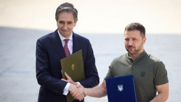 愛(ài)爾蘭和烏克蘭簽署雙邊協(xié)議 承諾對(duì)烏援助