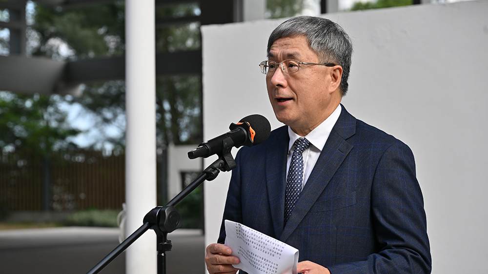 卓永興出席小學(xué)升國(guó)旗儀式 強(qiáng)調(diào)政府非常重視國(guó)慶