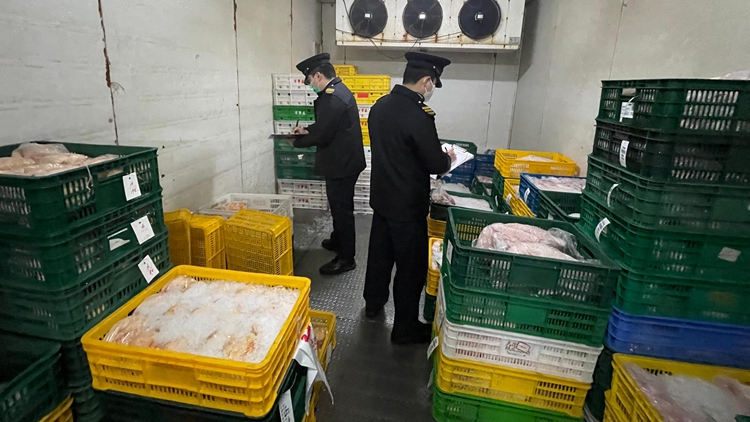 食環(huán)署搗破元朗無(wú)牌凍房 拘捕1人並展開檢控程序