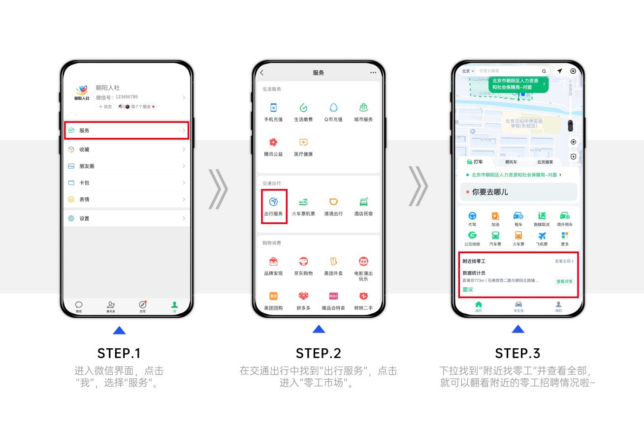 打開(kāi)微信 找「附近的工作」  北京朝陽(yáng)聯(lián)合騰訊出行服務(wù)布局「身邊的就業(yè)圈」