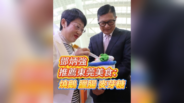 有片丨鄧炳強推薦東莞美食：燒鵝、臘腸、麥芽糖
