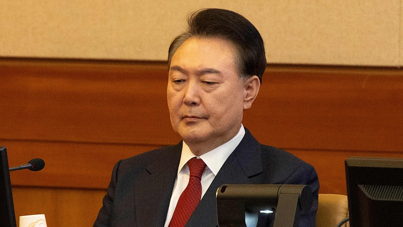 韓媒：尹錫悅出席涉內(nèi)亂刑案庭審 親口否認(rèn)指控