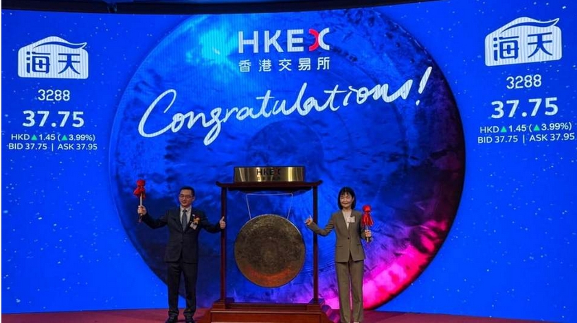 海天首掛「無(wú)肉食」 高開逾3%每手賺120元