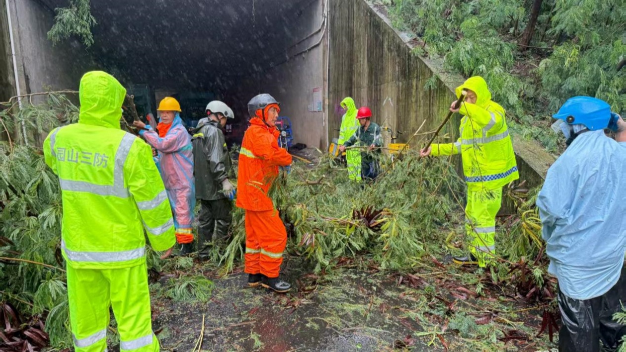 深圳園山的風雨守護者  築牢颱風「韋帕」的社區(qū)防禦線