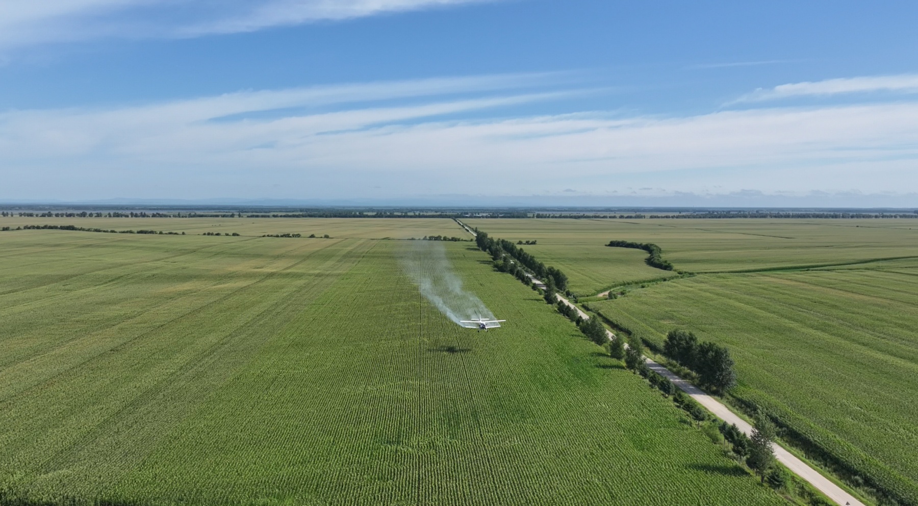 北大荒江濱分公司飛機(jī)航化作業(yè) 厚植墾地合作豐收底蘊(yùn)