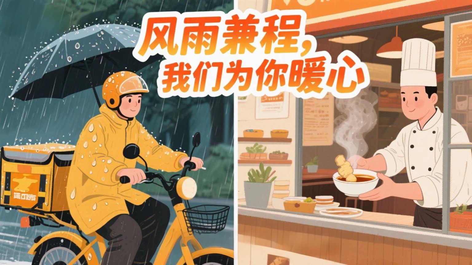 「跑腿小哥我來疼！」 深圳平湖「暖新餐廳」呵護新業(yè)態(tài)群體