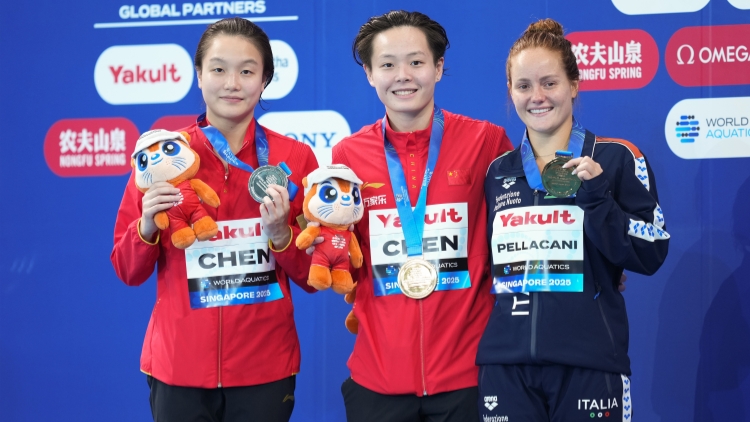 游泳世錦賽：陳藝文、陳佳包攬?zhí)?米板冠亞軍
