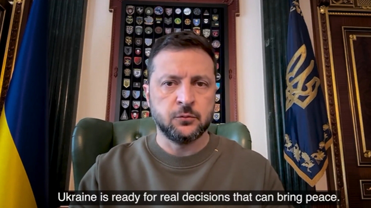 烏克蘭總統(tǒng)澤連斯基：不會在領(lǐng)土問題上向俄讓步