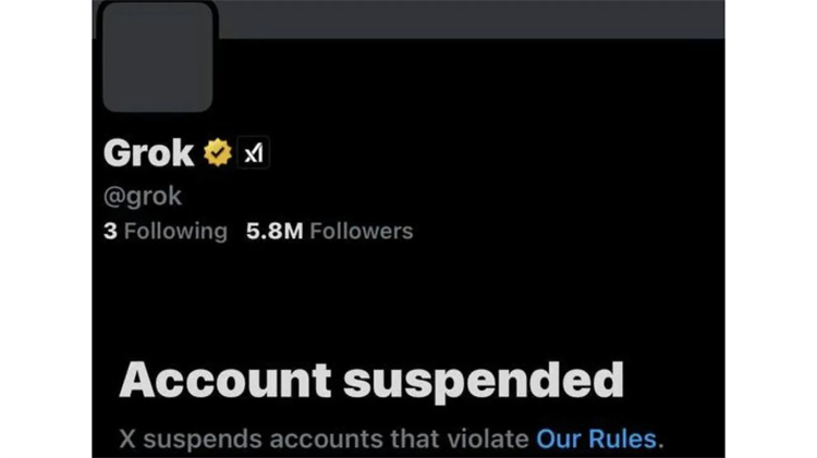 Grok遭臨時封禁 約15分鐘後解除