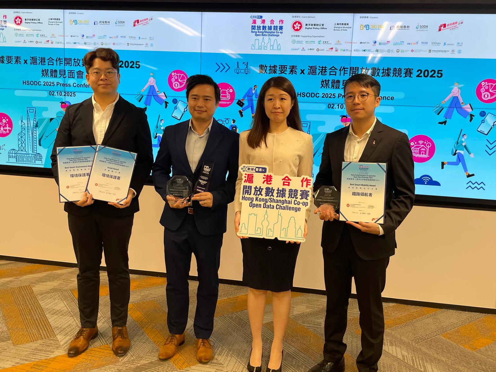 港兩支團(tuán)隊(duì)奪滬港數(shù)據(jù)競(jìng)賽大獎(jiǎng)