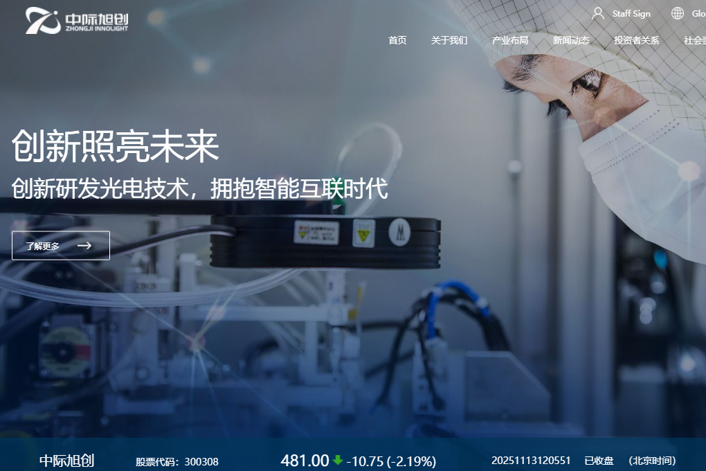 【新股最前線】NVIDIA供應(yīng)商中際旭創(chuàng)據(jù)報選定投行A+H香港上市 擬集至少234億元　