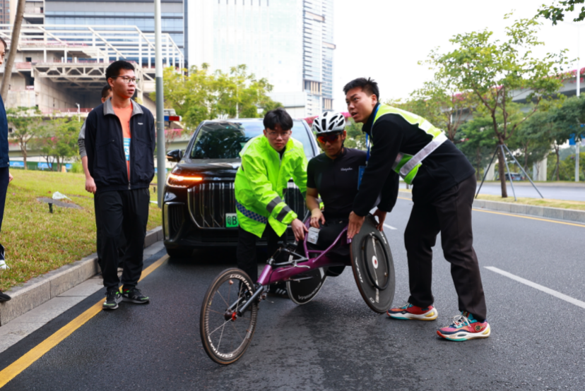 全國殘?zhí)貖W會田徑（馬拉松）重點項目測試活動在深圳圓滿舉行