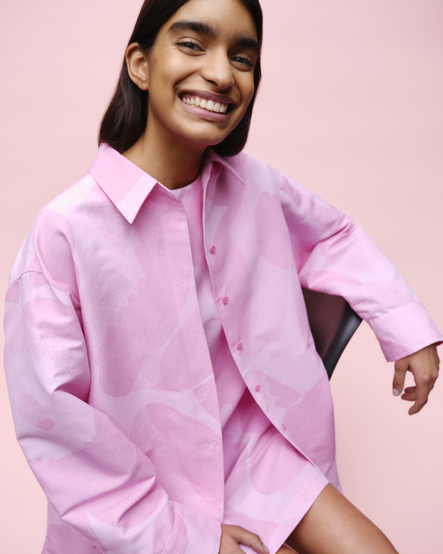 Heitto Unikko Shirt (Pink) HKD 3295, Sopiva Unikko Mini Dress (Pink) HKD 2695.jpg